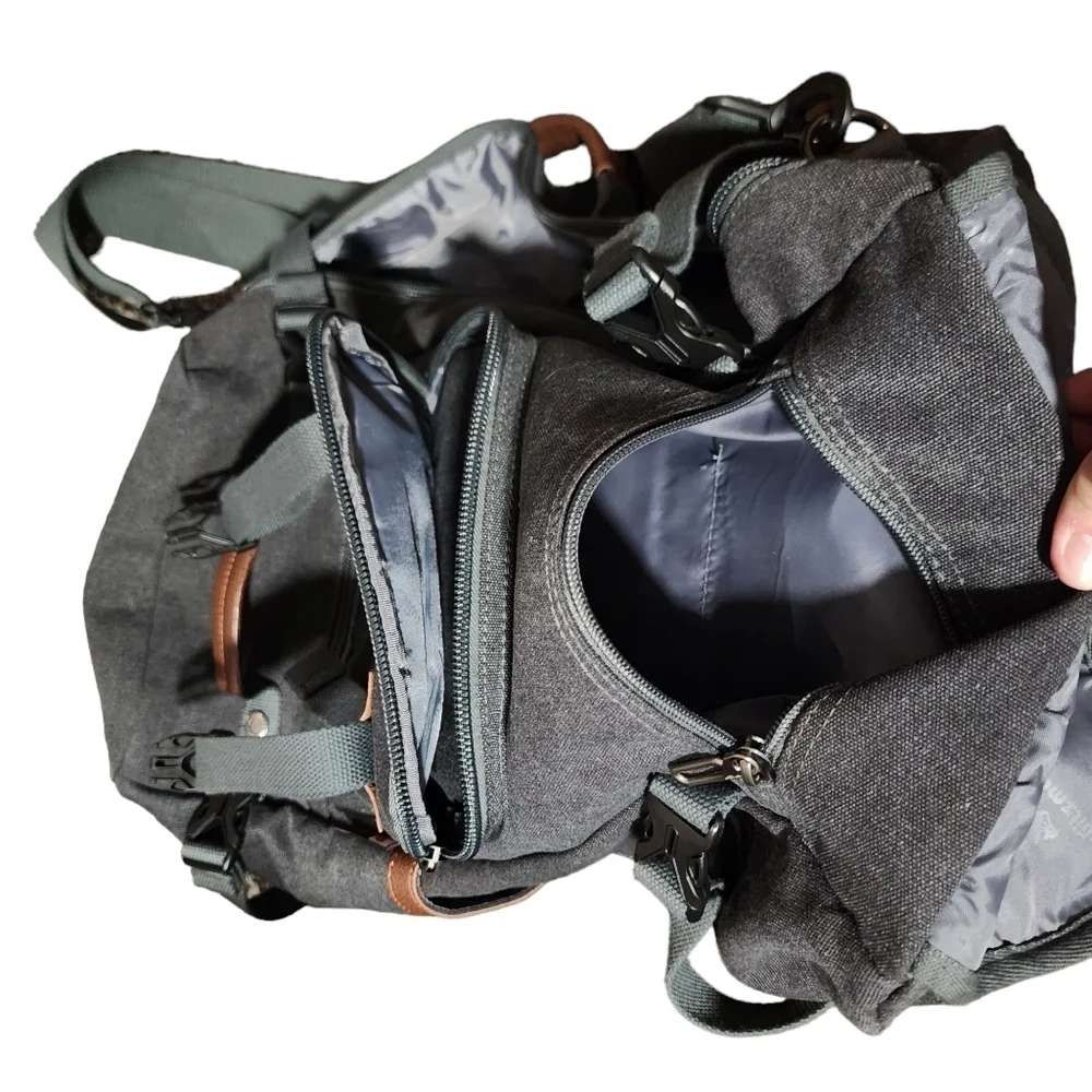 WITZMAN Travel Backpack Large Canvas Backpack Luggage Carry on Duffel Bag